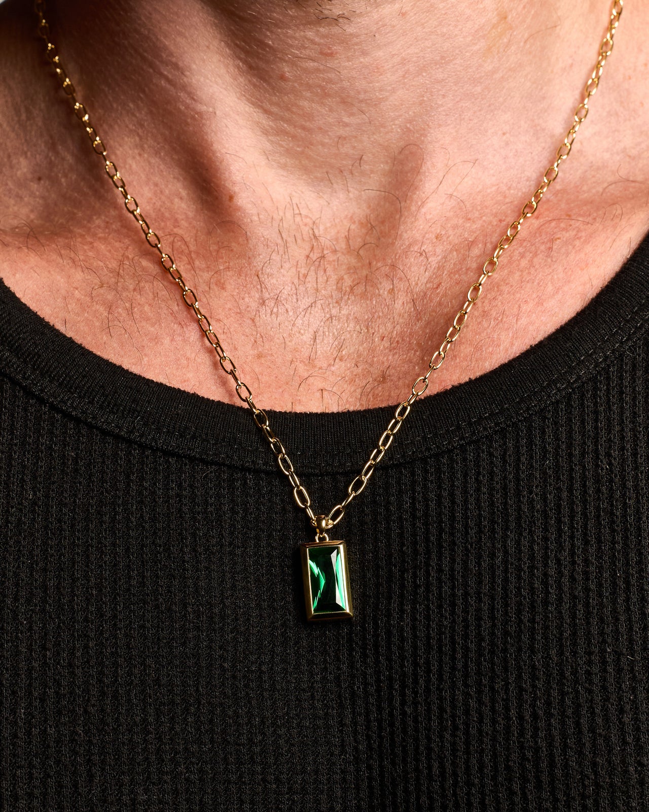 Sona Pendant | Emerald Gold