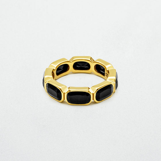 Haven Onyx Ring | Gold