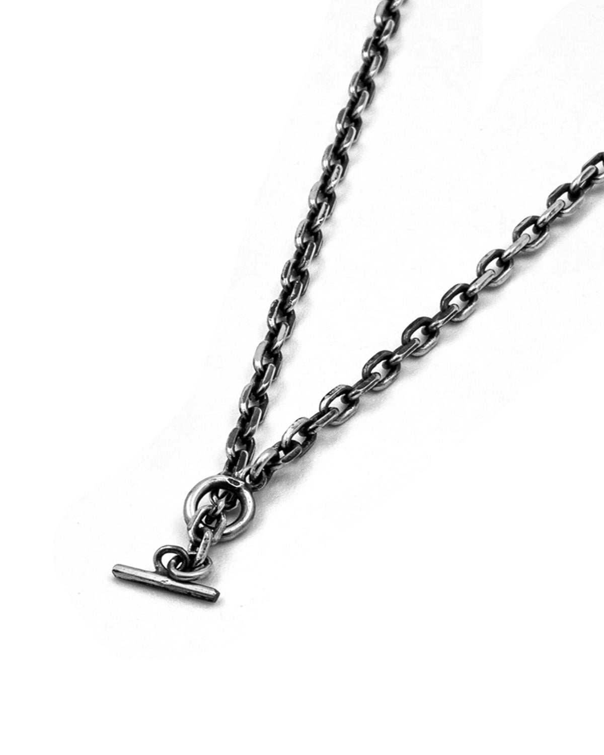 Dimitri Necklace handcrafted from solid 925 sterling silver featuring a minimalist chain and toggle clasp.