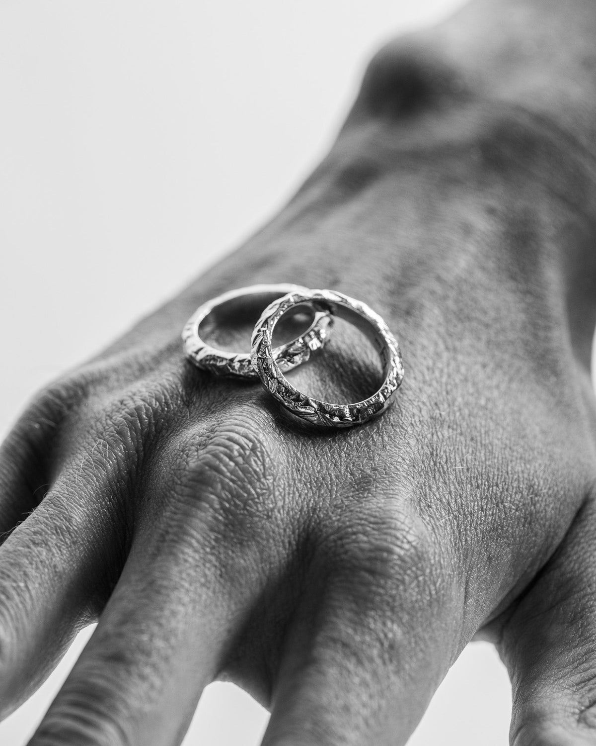 Close-up of the Jasper Ring handcrafted from solid 925 sterling silver.